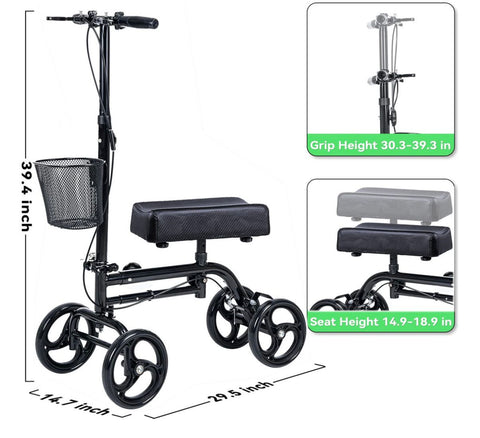 Andador de Rodilla Orientable – Soporte y Movilidad Inteligente