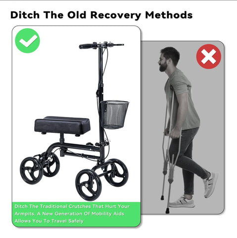 Andador de Rodilla Orientable – Soporte y Movilidad Inteligente